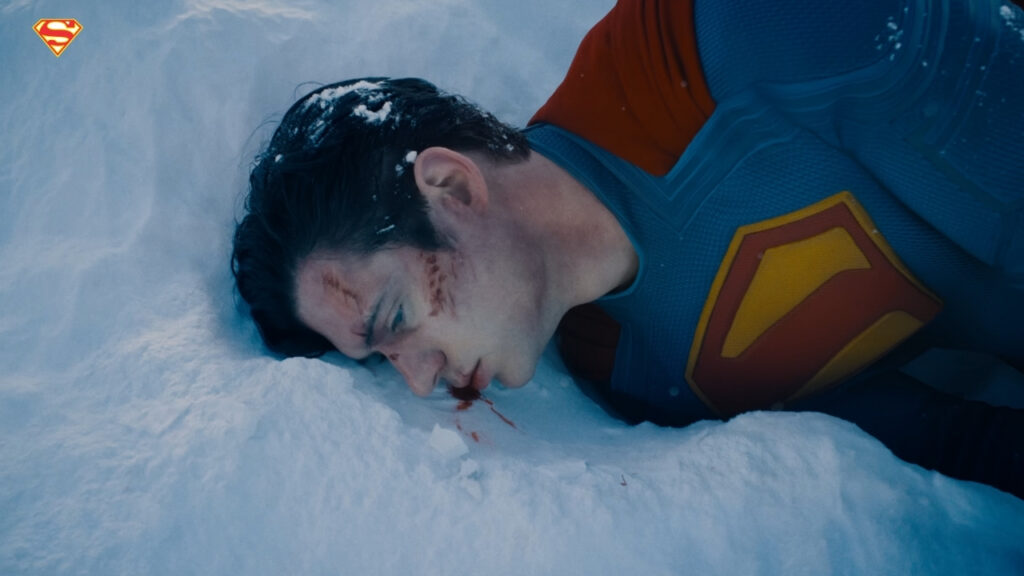Superman with blood in Superman Movie